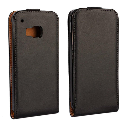 Flip Case für HTC One M9 Echt Leder Vertikal