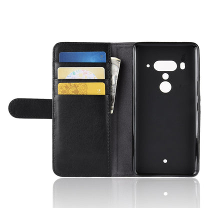 Wallet Case für HTC U12+ Echt Leder Innenfach