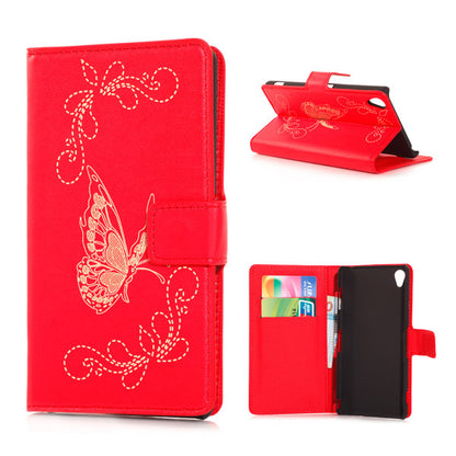 Wallet Case für Sony Xperia Z3 Butterfly Pattern