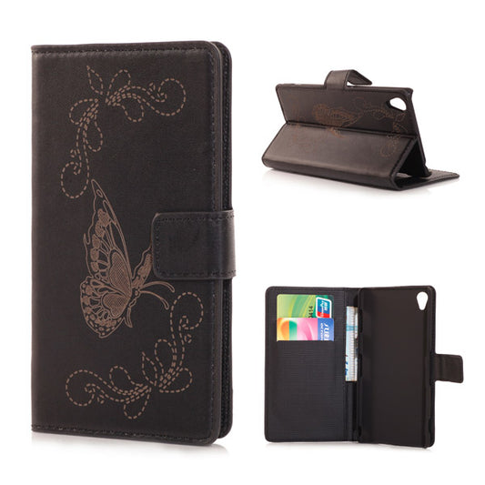 Wallet Case für Sony Xperia Z3 Butterfly Pattern