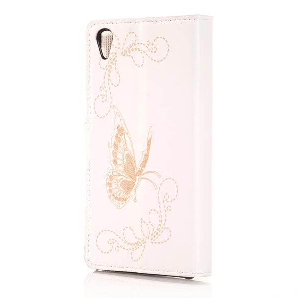 Wallet Case für Sony Xperia Z3 Butterfly Pattern