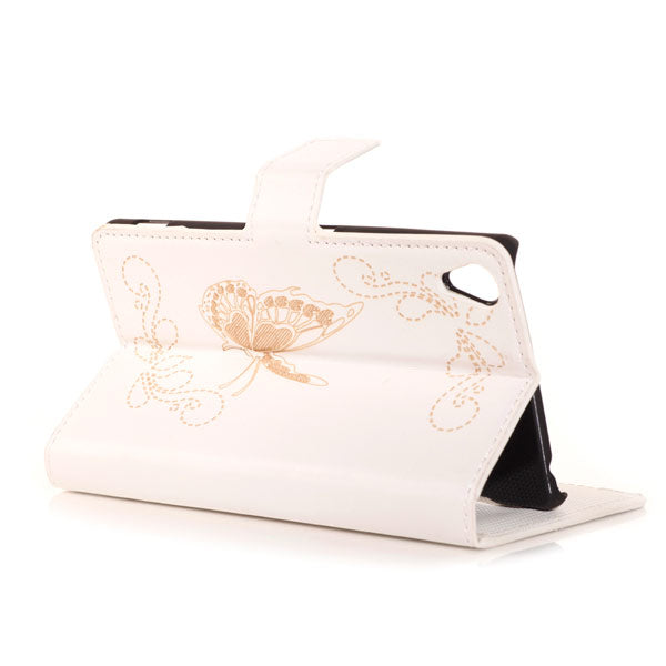 Wallet Case für Sony Xperia Z3 Butterfly Pattern