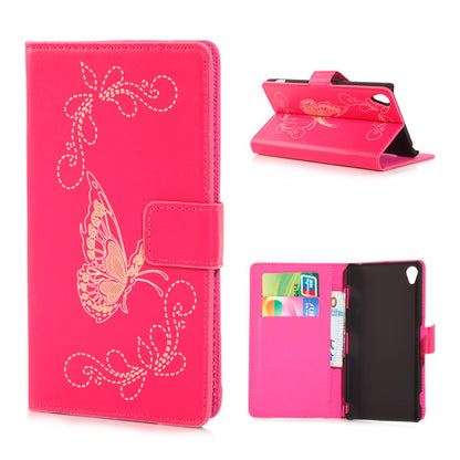 Wallet Case für Sony Xperia Z3 Butterfly Pattern