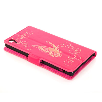 Wallet Case für Sony Xperia Z3 Butterfly Pattern