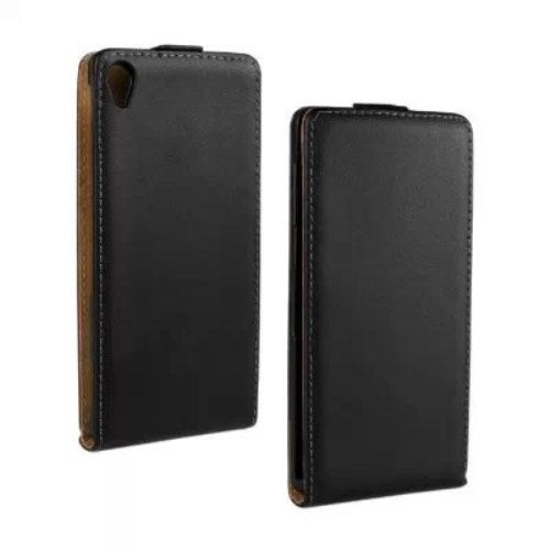 Flip Case für Sony Xperia Z3 Echt Leder Vertikal