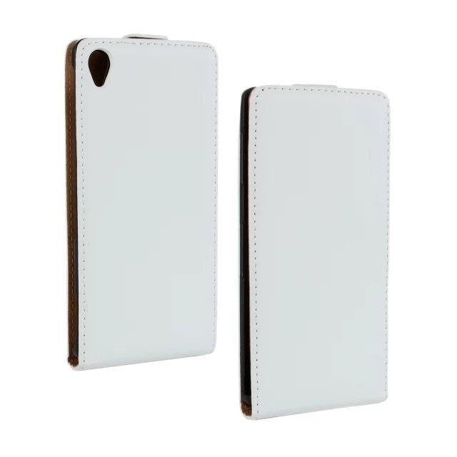 Flip Case für Sony Xperia Z3 Echt Leder Vertikal
