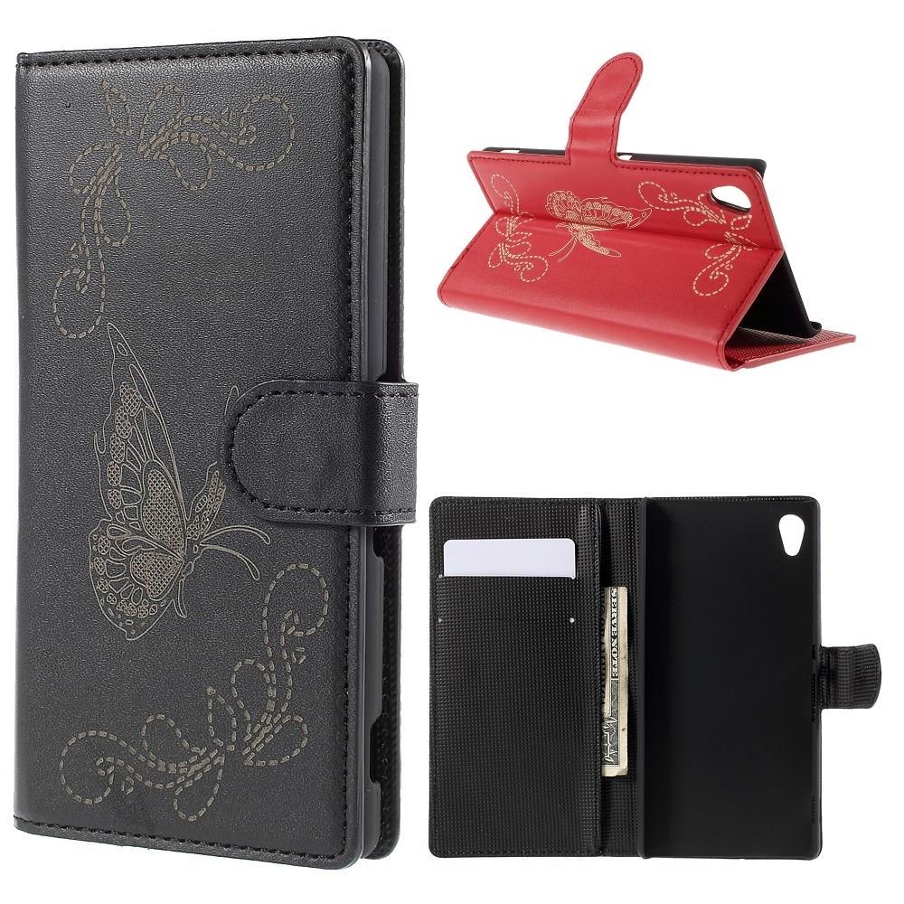 Wallet Case für Sony Xperia Z3+ PLUS Butterfly Pattern