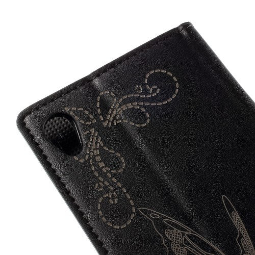 Wallet Case für Sony Xperia Z3+ PLUS Butterfly Pattern