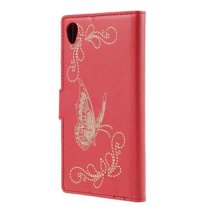 Wallet Case für Sony Xperia Z3+ PLUS Butterfly Pattern
