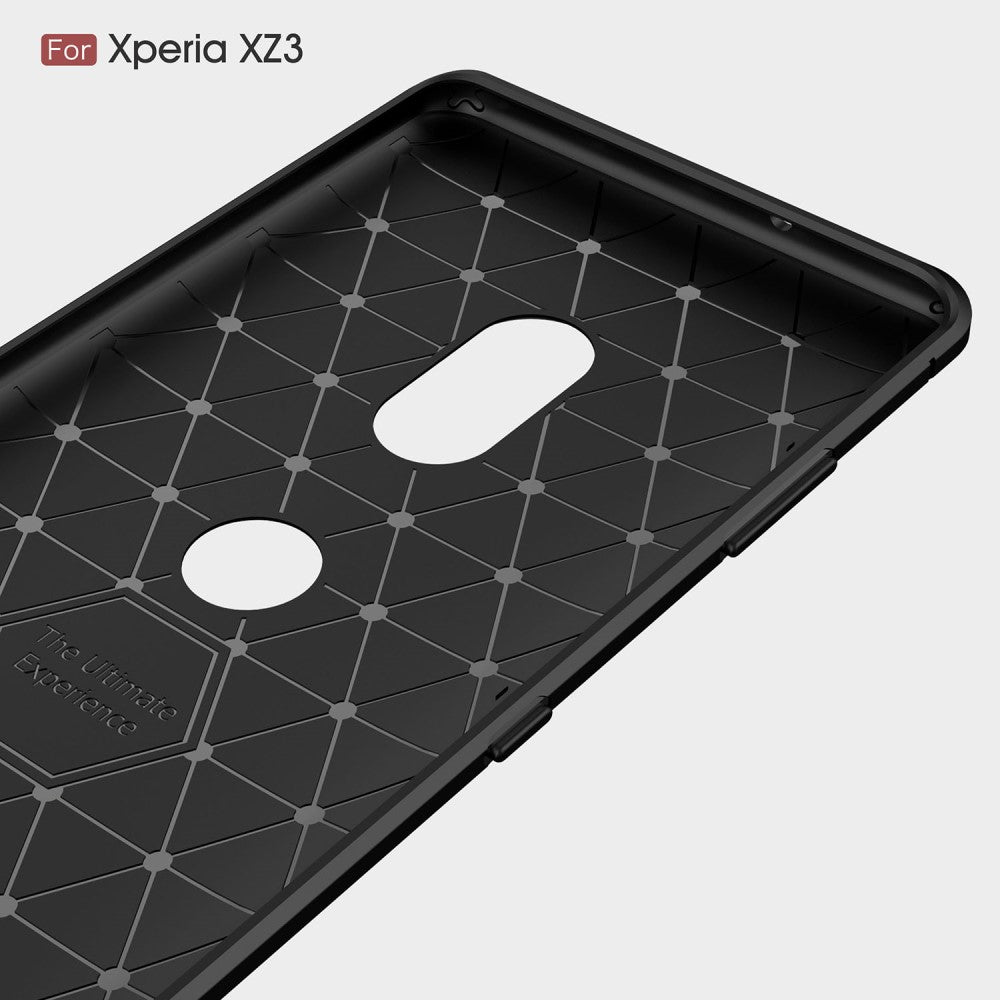 TPU Case für Sony Xperia XZ3 Carbon Skin Brushed