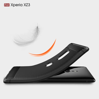 TPU Case für Sony Xperia XZ3 Carbon Skin Brushed