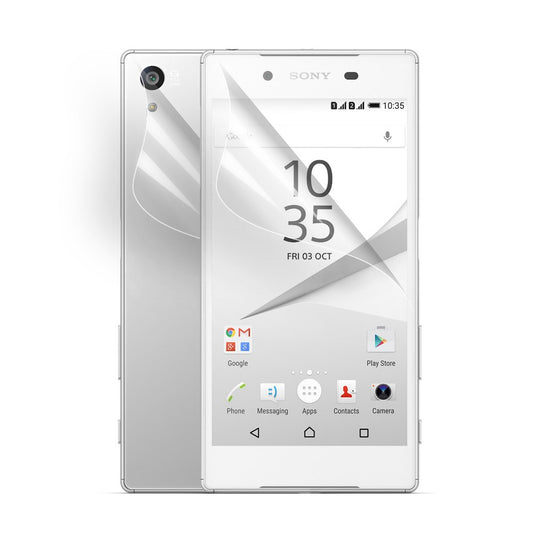 Sony Xperia Z5 Schutzfolie Klar Front + Rückseite Klar Clear Screen Protector