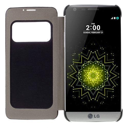 Wallet Case für LG G5 Window View Book Etui