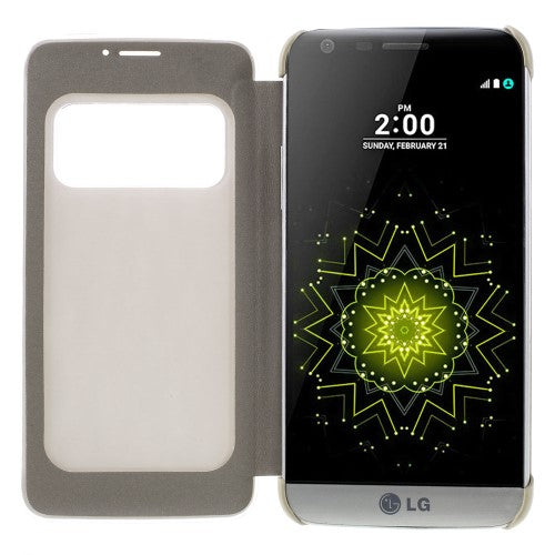 Wallet Case für LG G5 Window View Book Etui