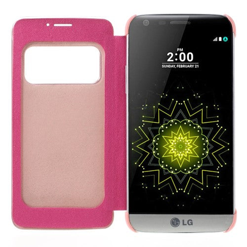 Wallet Case für LG G5 Window View Book Etui