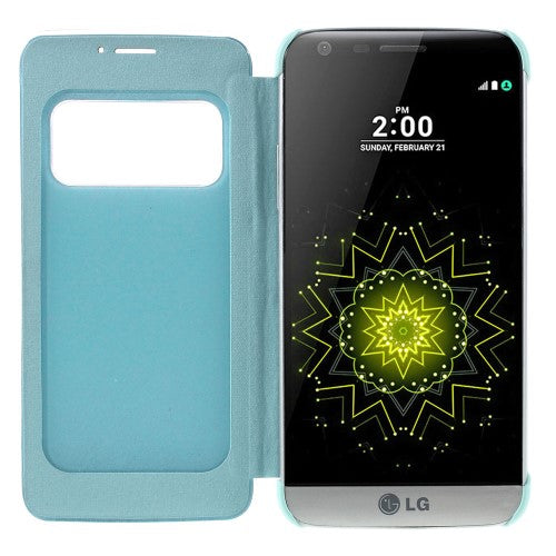 Wallet Case für LG G5 Window View Book Etui