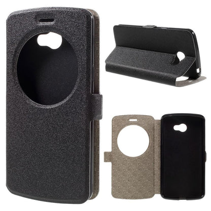 Wallet Case für LG K5 Window View Klapp Etui