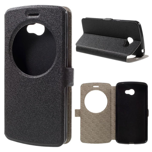 Wallet Case für LG K5 Window View Klapp Etui