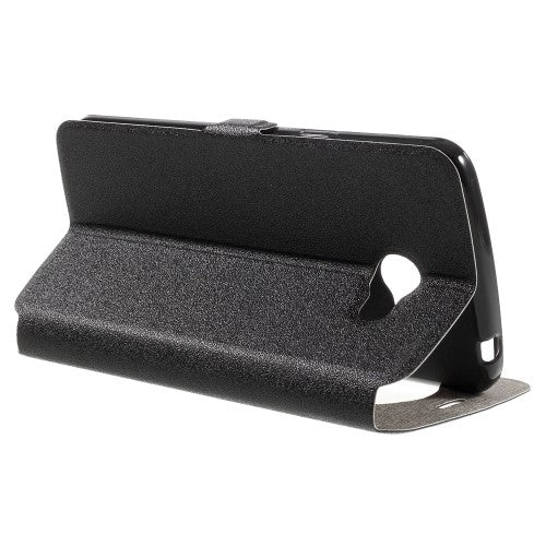 Wallet Case für LG K5 Window View Klapp Etui