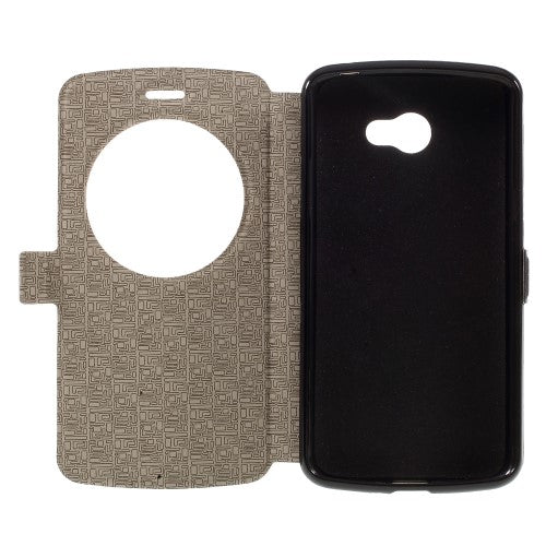 Wallet Case für LG K5 Window View Klapp Etui