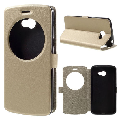 Wallet Case für LG K5 Window View Klapp Etui