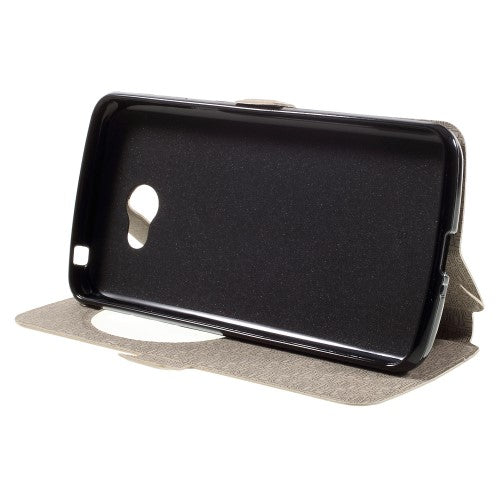 Wallet Case für LG K5 Window View Klapp Etui