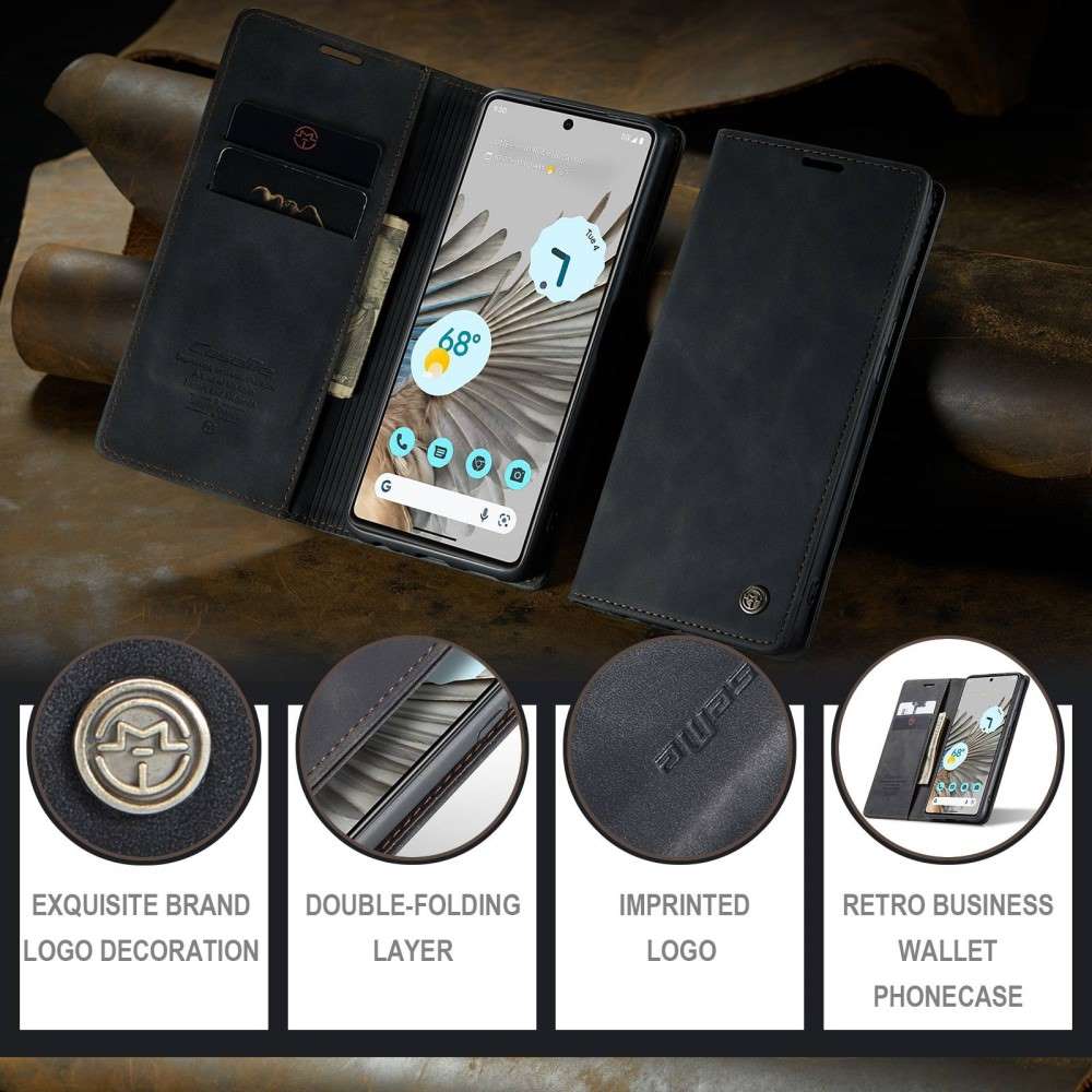 CASEME Handy Tasche für Google Pixel 7 PRO Wallet 013 Series Hülle Klapp Etui