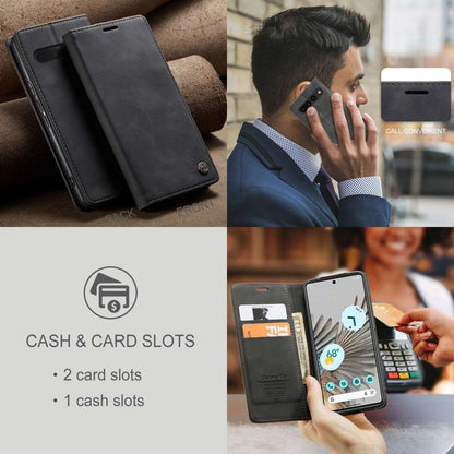 CASEME Handy Tasche für Google Pixel 7 PRO Wallet 013 Series Hülle Klapp Etui