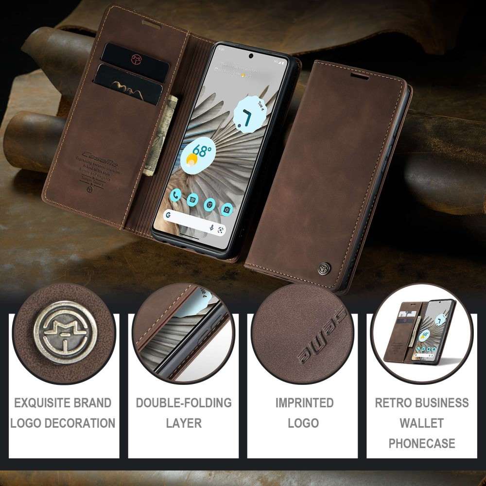 CASEME Handy Tasche für Google Pixel 7 PRO Wallet 013 Series Hülle Klapp Etui