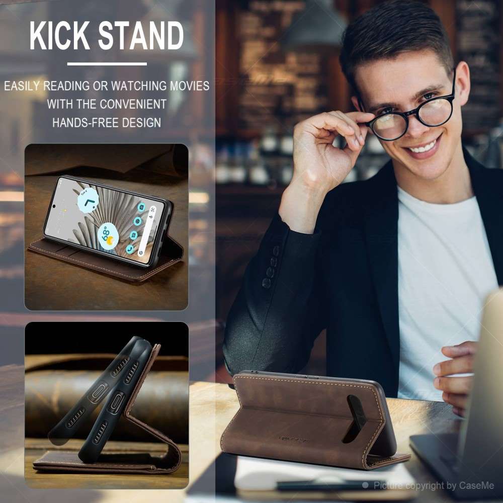 CASEME Handy Tasche für Google Pixel 7 PRO Wallet 013 Series Hülle Klapp Etui