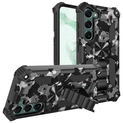 Outdoor Hülle für Samsung Galaxy S23 Camouflage Shockproof Schutz Armor Cover
