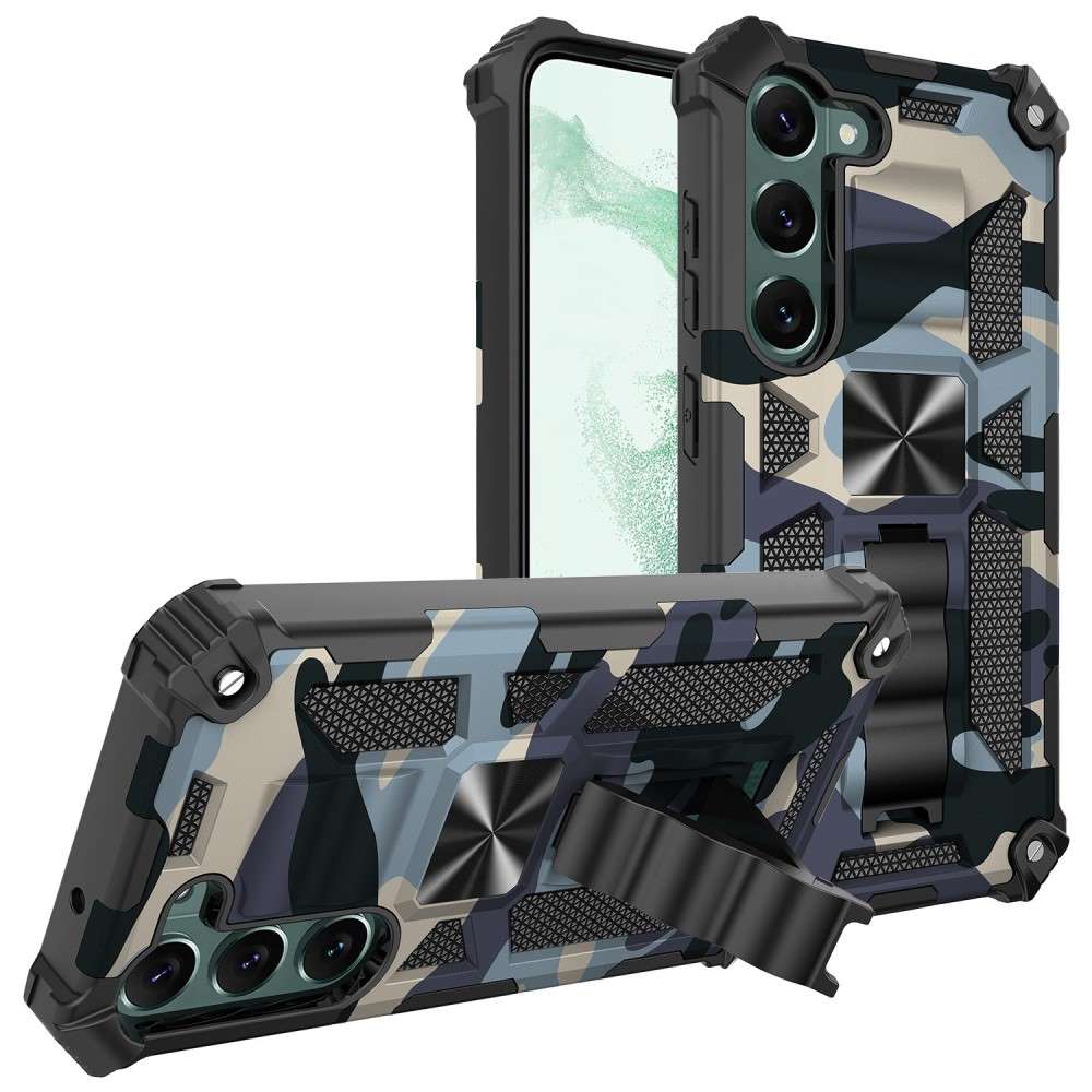 Outdoor Hülle für Samsung Galaxy S23 PLUS Camouflage Shockproof PC Schutzcover