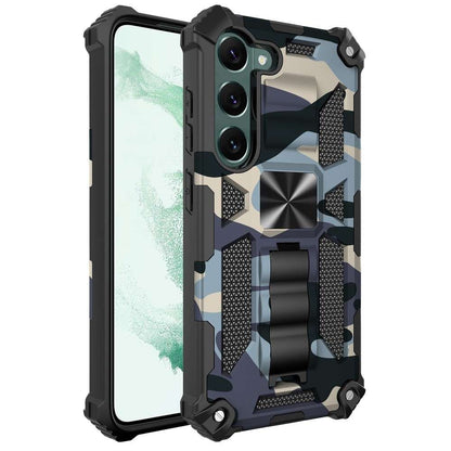 Outdoor Hülle für Samsung Galaxy S23 PLUS Camouflage Shockproof PC Schutzcover