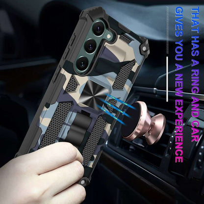 Outdoor Hülle für Samsung Galaxy S23 PLUS Camouflage Shockproof PC Schutzcover