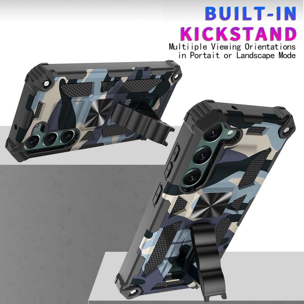 Outdoor Hülle für Samsung Galaxy S23 PLUS Camouflage Shockproof PC Schutzcover