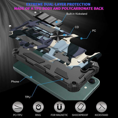 Outdoor Hülle für Samsung Galaxy S23 PLUS Camouflage Shockproof PC Schutzcover