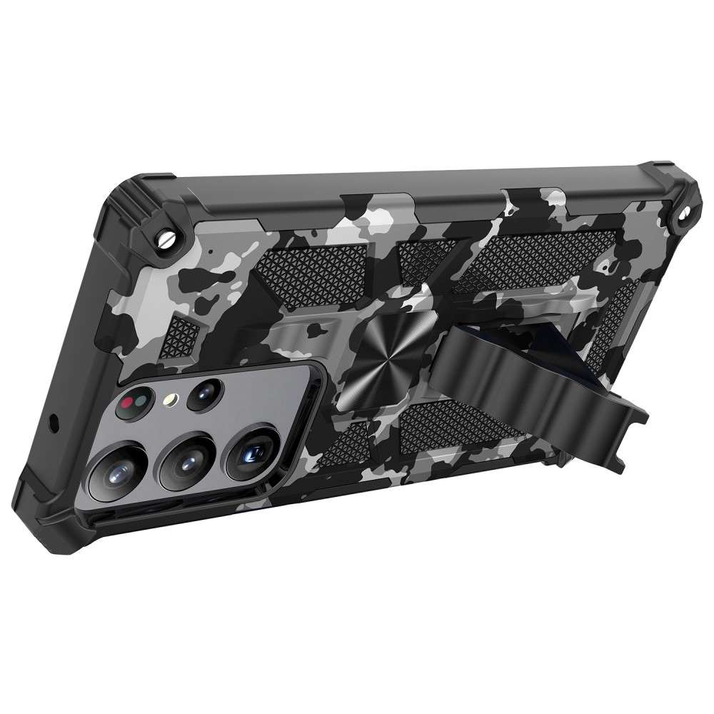 Outdoor Hülle für Samsung Galaxy S23 ULTRA Camouflage Shockproof PC Schutzcover