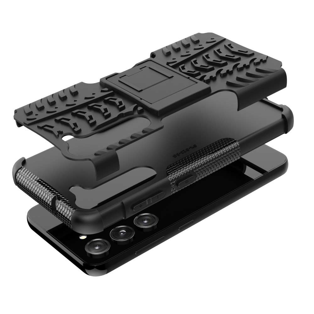 Outdoor Hülle für Samsung Galaxy S23 Tire Rutschfest Kickstand PC TPU Cover Case