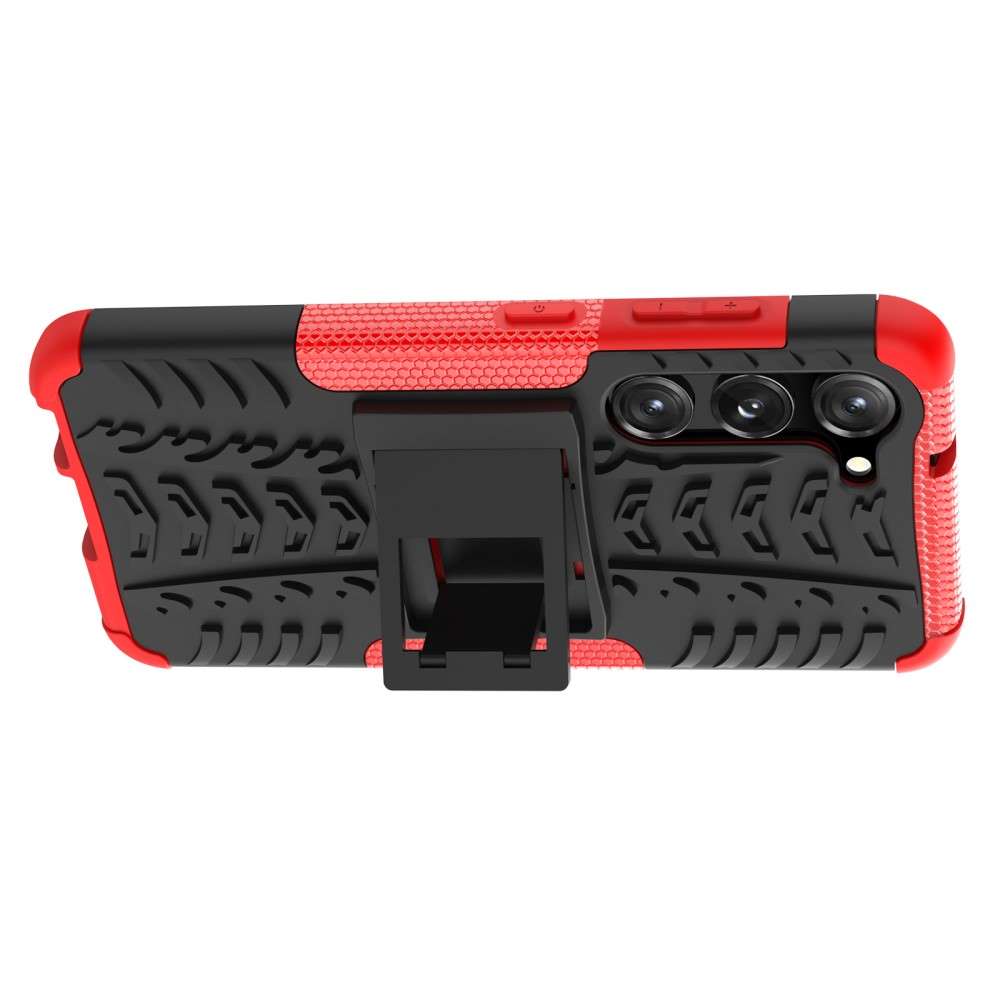 Outdoor Hülle für Samsung Galaxy S23 Tire Rutschfest Kickstand PC TPU Cover Case