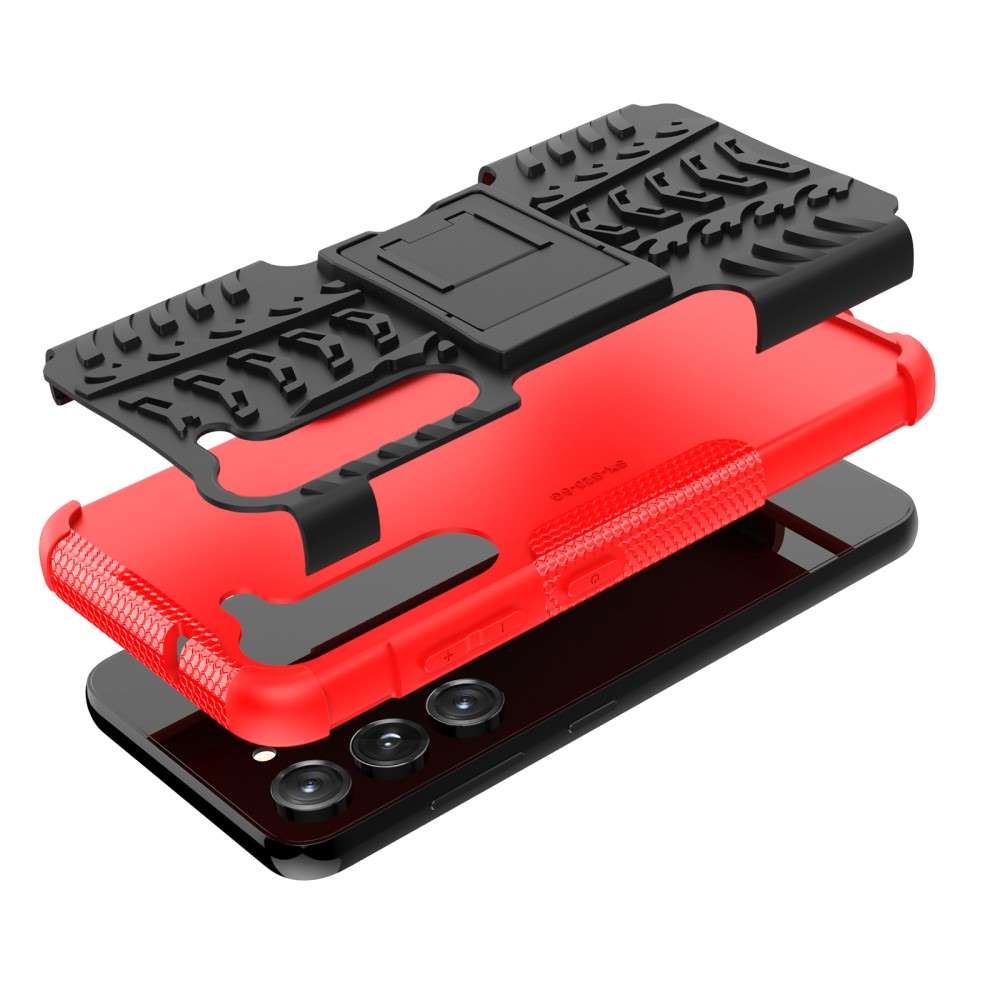 Outdoor Hülle für Samsung Galaxy S23 Tire Rutschfest Kickstand PC TPU Cover Case