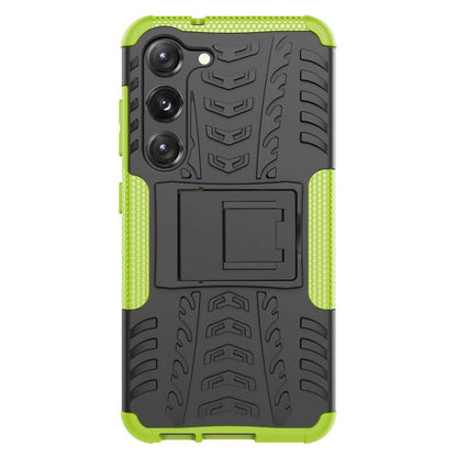 Outdoor Hülle für Samsung Galaxy S23 Tire Rutschfest Kickstand PC TPU Cover Case