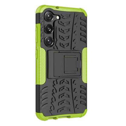 Outdoor Hülle für Samsung Galaxy S23 Tire Rutschfest Kickstand PC TPU Cover Case