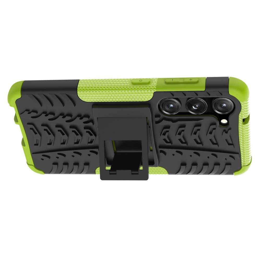 Outdoor Hülle für Samsung Galaxy S23 Tire Rutschfest Kickstand PC TPU Cover Case