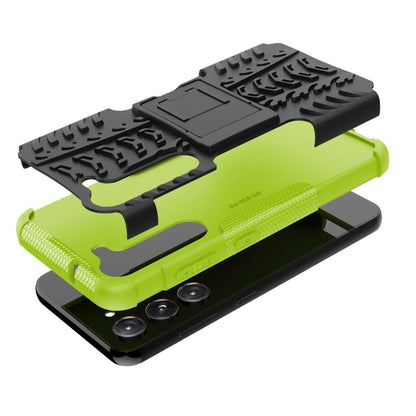 Outdoor Hülle für Samsung Galaxy S23 Tire Rutschfest Kickstand PC TPU Cover Case