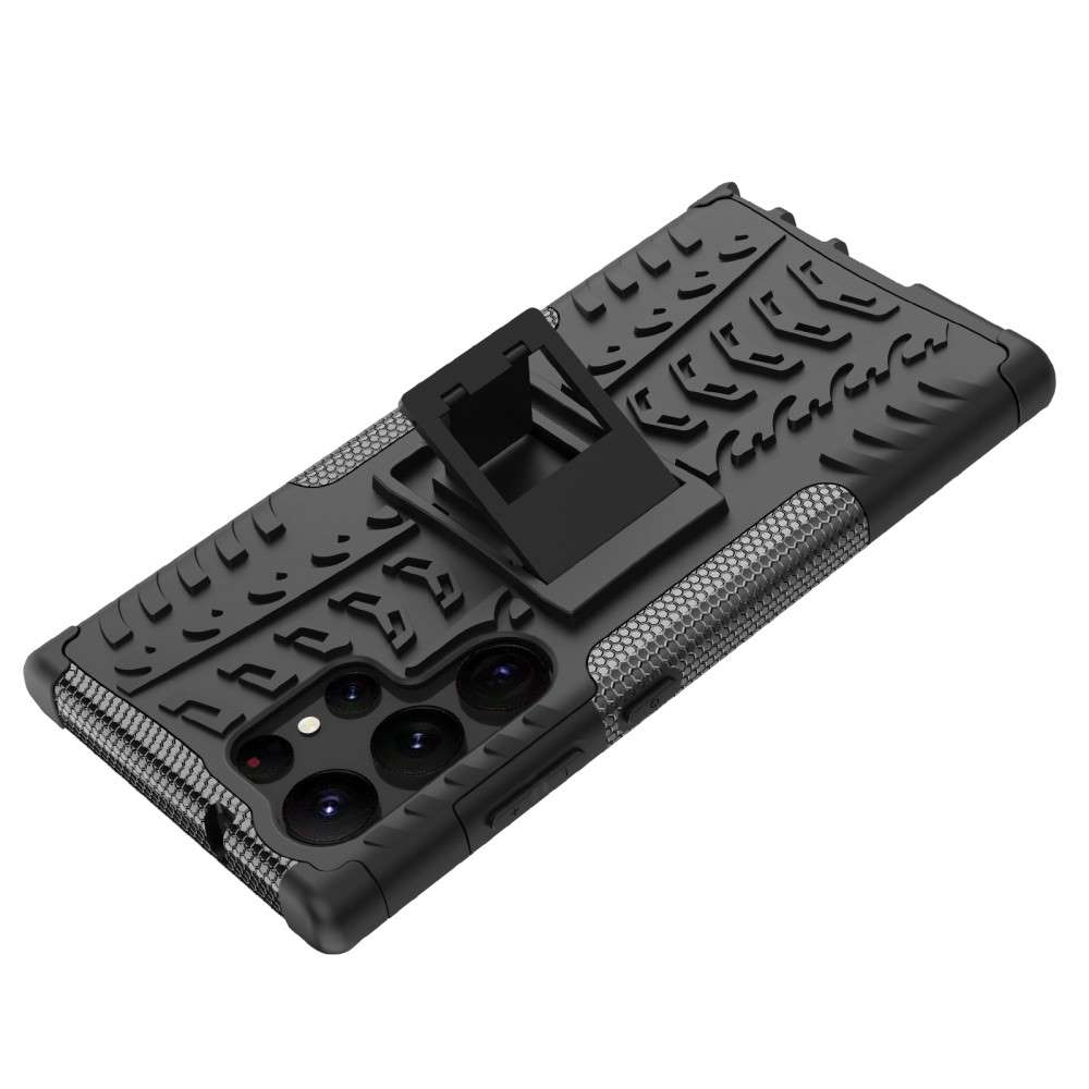 Outdoor Hülle für Samsung Galaxy S23 ULTRA Tire Rutschfest Stand PC TPU Case