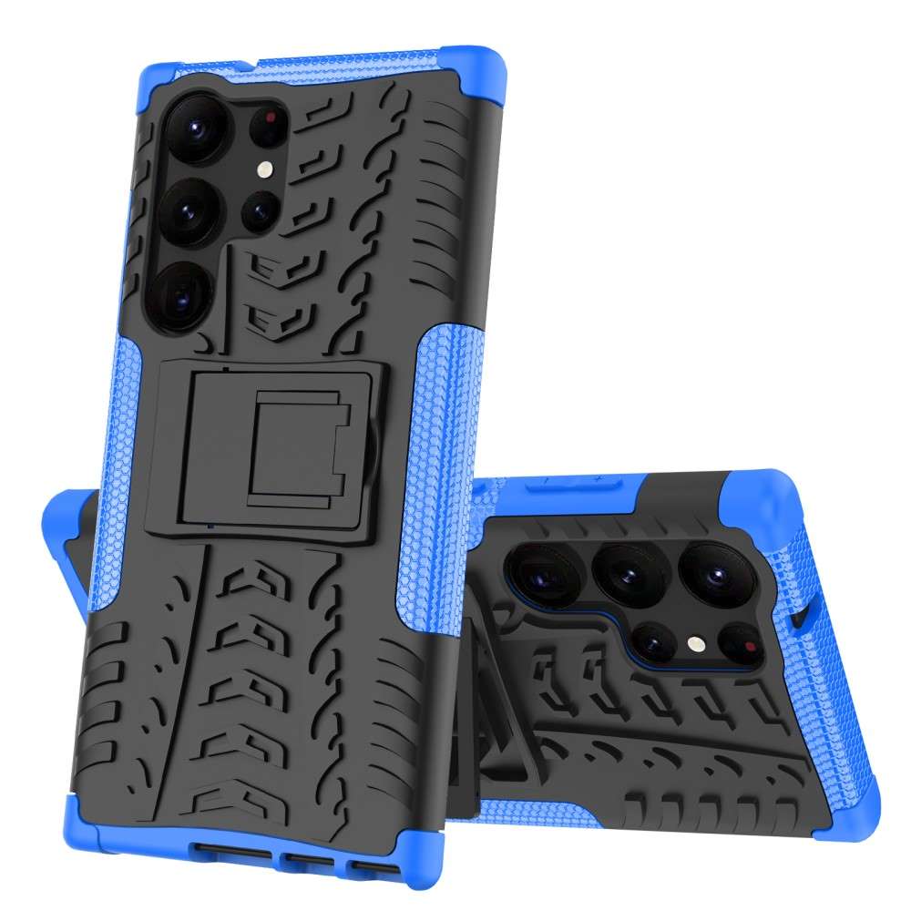 Outdoor Hülle für Samsung Galaxy S23 ULTRA Tire Rutschfest Stand PC TPU Case