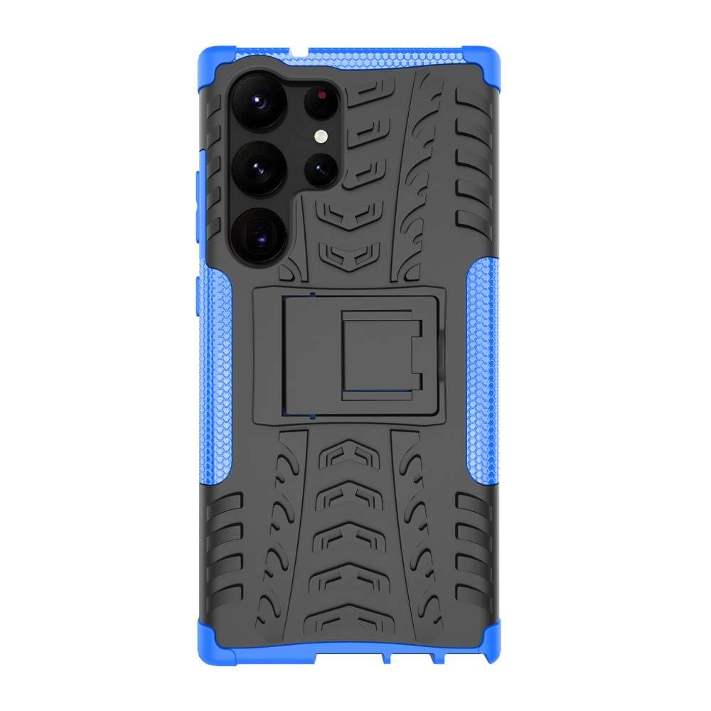 Outdoor Hülle für Samsung Galaxy S23 ULTRA Tire Rutschfest Stand PC TPU Case