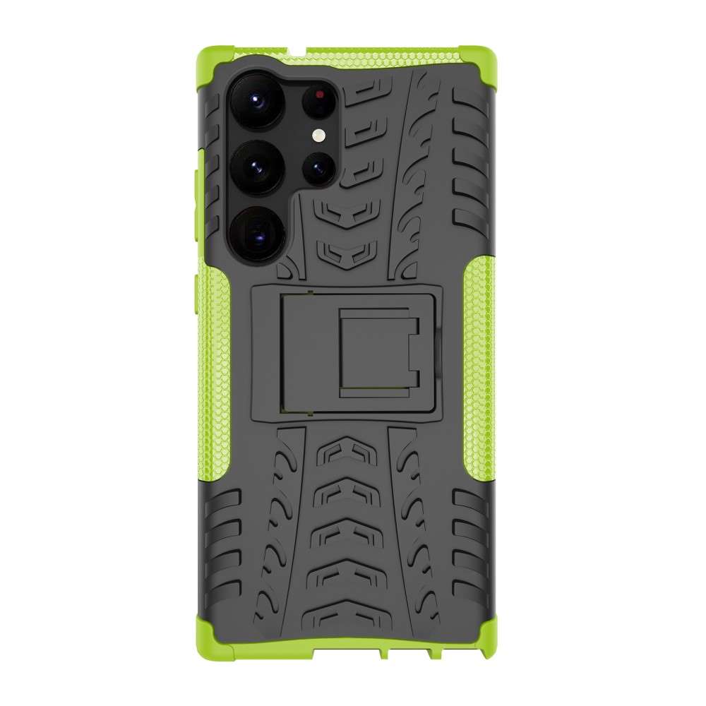 Outdoor Hülle für Samsung Galaxy S23 ULTRA Tire Rutschfest Stand PC TPU Case