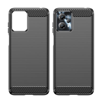 TPU Hülle für Motorola Moto G13 G23 Carbon Fiber Skin Brushed Backcover Case