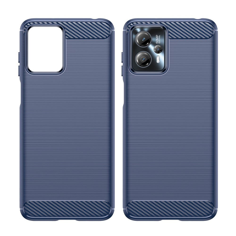 TPU Hülle für Motorola Moto G13 G23 Carbon Fiber Skin Brushed Backcover Case